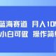 小众蓝海赛道，小白可做，操作简单，每天30分钟，月入1W+【zw518网创导航】