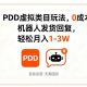 PDD虚拟类目玩法，0成本，机器人发货回复，轻松月入1-3W【zw518网创导航】